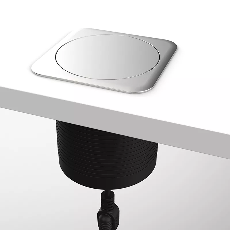 3 آؤٹ لیٹس پلاسٹک ڈیسک انلیٹ