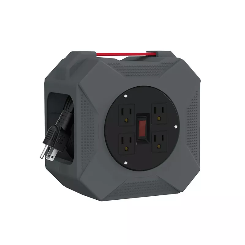 4 آؤٹ لیٹس پلاسٹک کورڈ ریل 45 فٹ