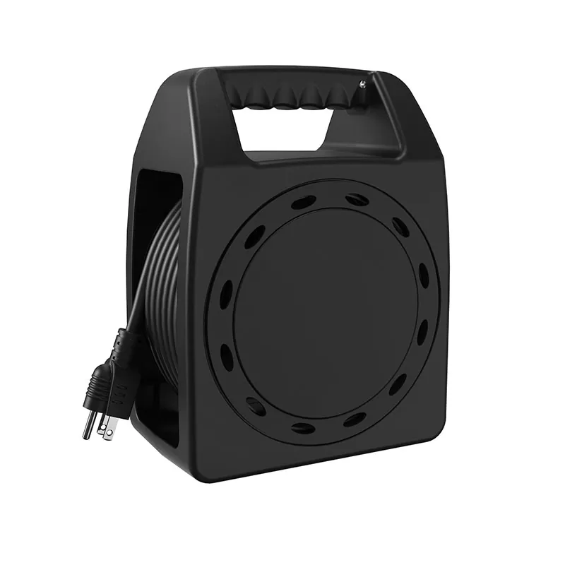 اوور لوڈ پروٹیکشن کے ساتھ 4 آؤٹ لیٹس پلاسٹک کورڈ ریل 45 فٹ