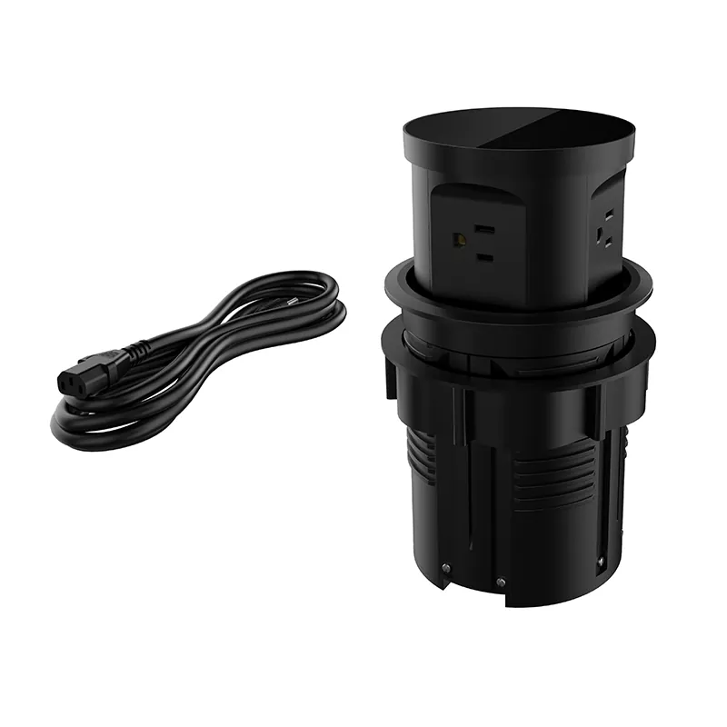 4 آؤٹ لیٹس پلاسٹک ڈیسک انلیٹ