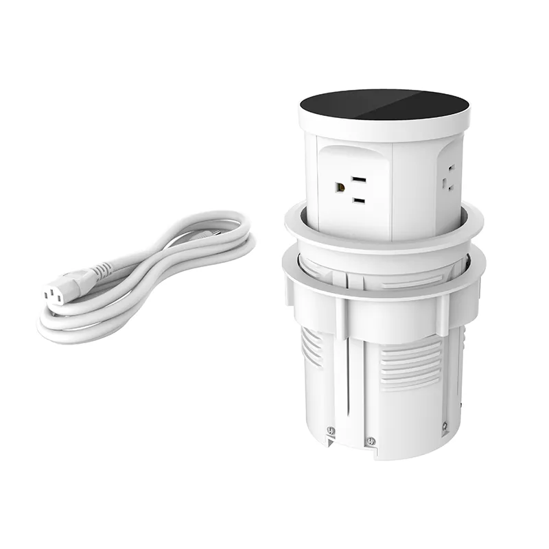 4 آؤٹ لیٹس پلاسٹک ڈیسک انلیٹ 4 آؤٹ لیٹس پلاسٹک ڈیسک انلیٹ