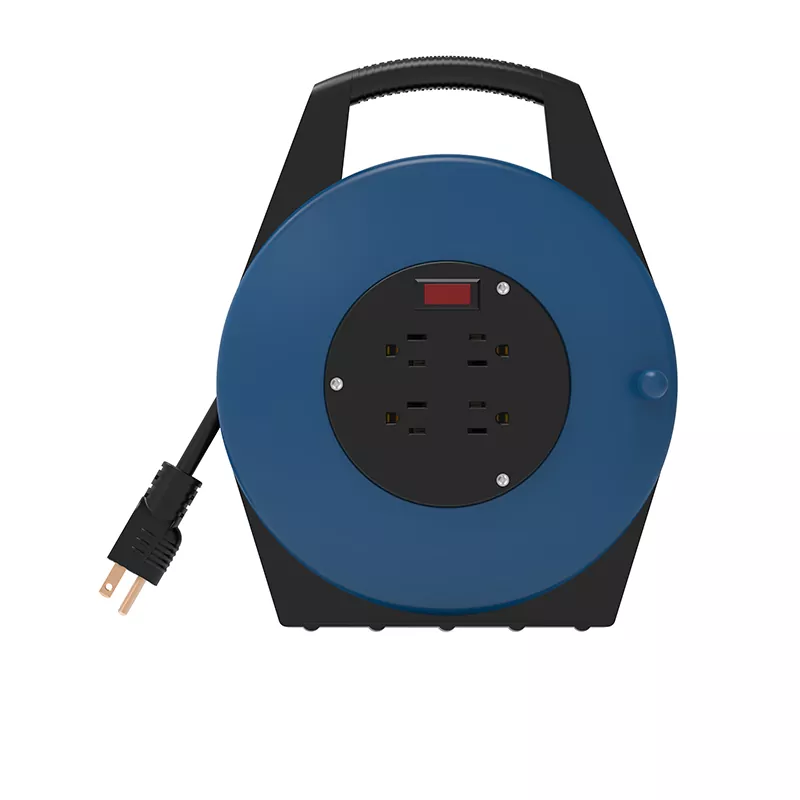 4 آؤٹ لیٹس USB پلاسٹک کی ہڈی ریل 25 فٹ
