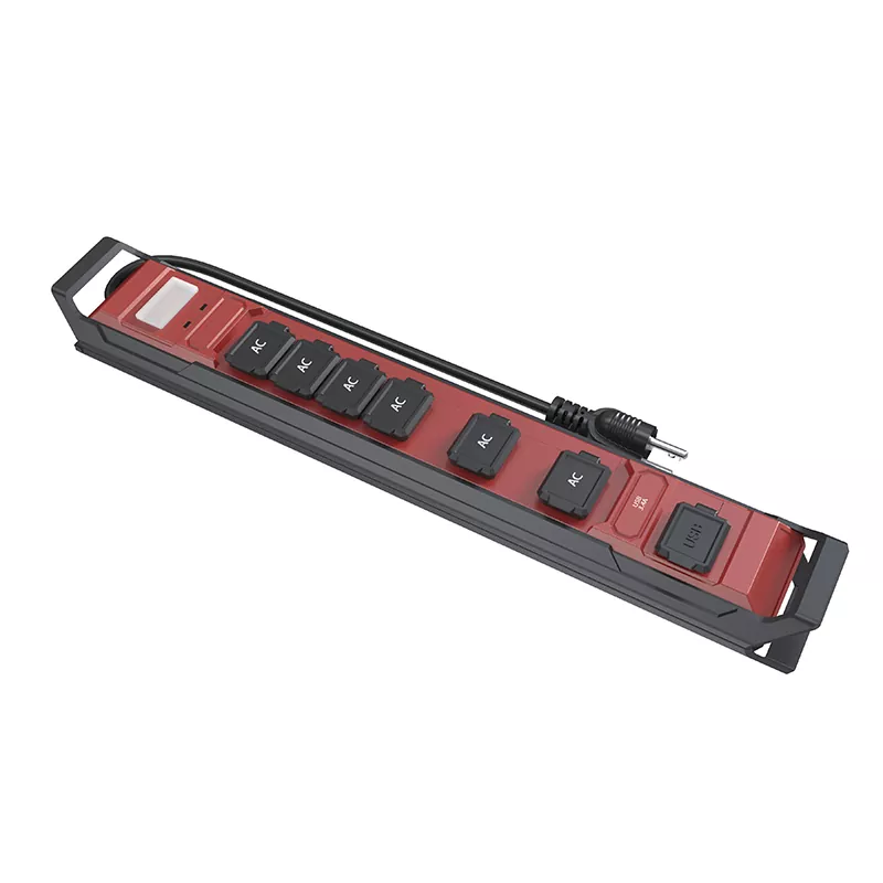 6 آؤٹ لیٹس واٹر پروف USB 3.4a پاور سٹرپ 6 آؤٹ لیٹس واٹر پروف USB 3.4a پاور سٹرپ